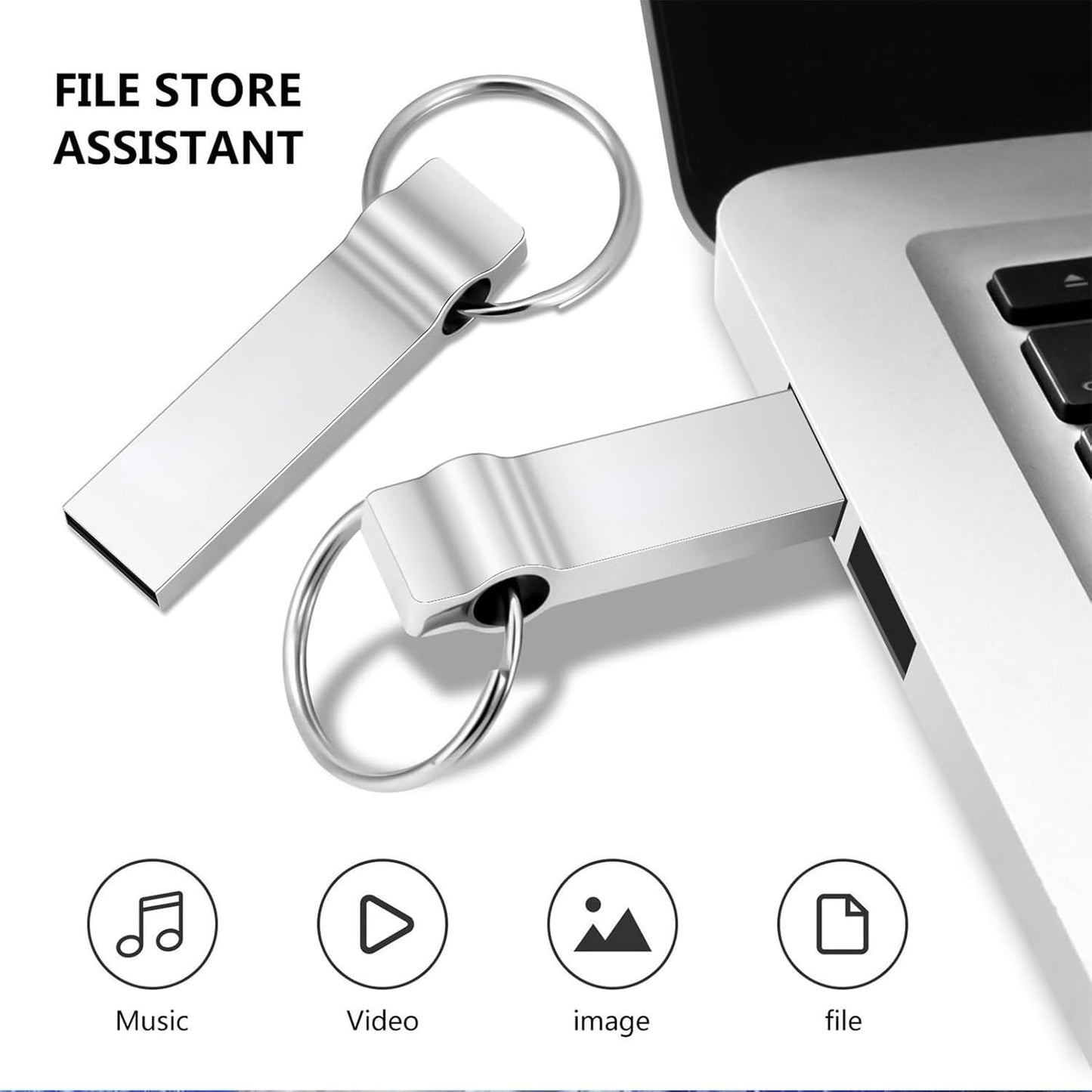 2024 New Fast Speed USB Flash Drive 2TB Pen Drive Metal USB 3.0 Pendrive