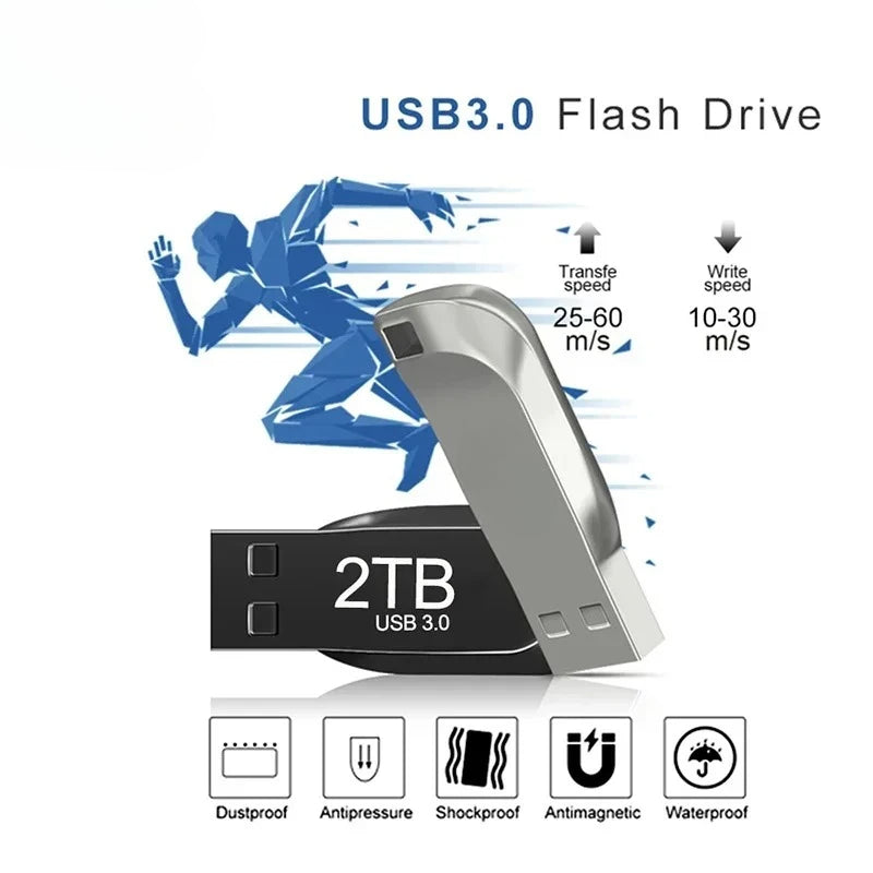 2TB Usb 3.0 Mini High Speed Metal Pendrive