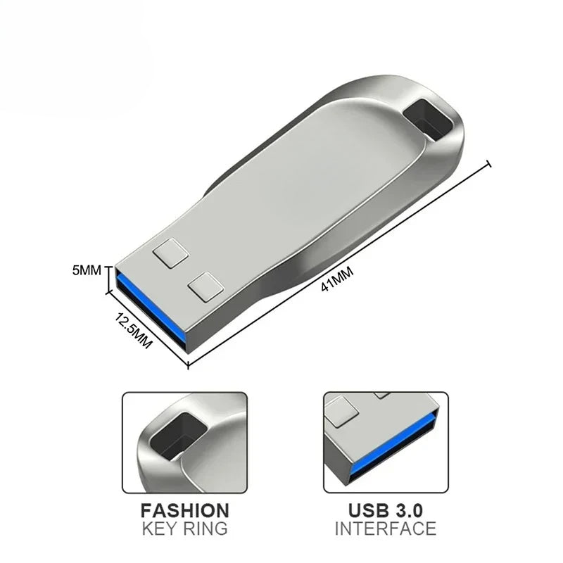 2TB Usb 3.0 Mini High Speed Metal Pendrive