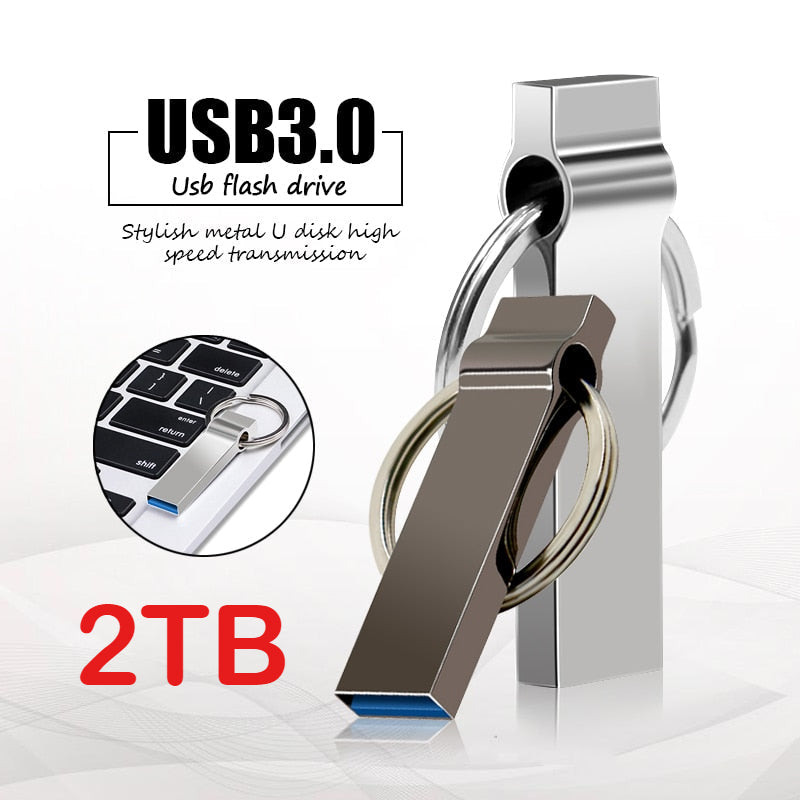 2024 New Fast Speed USB Flash Drive 2TB Pen Drive Metal USB 3.0 Pendrive